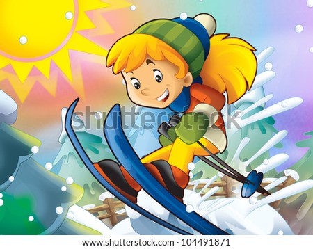 Cartoon Downhill