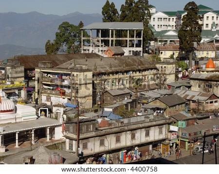 Town type. Darjeeling. West Bengal. India