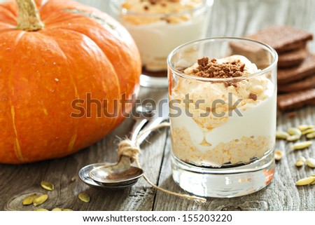 Pumpkin Cheesecake in a glass