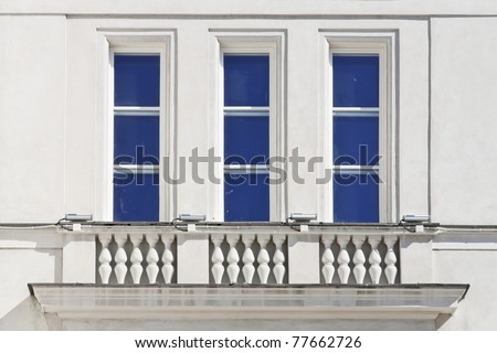 Details of classical architecture.Old casino. Warsaw in Poland.
