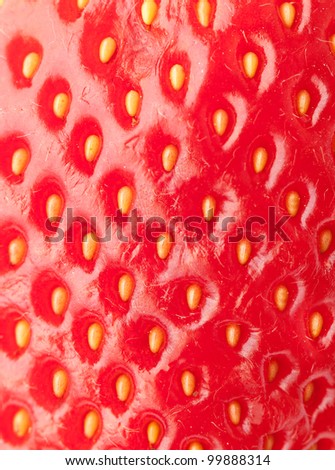 Strawberry texture extreme macro