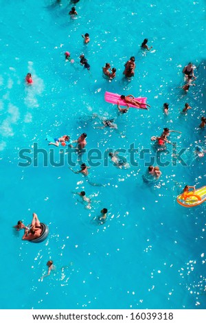 pics of people swimming. view of people swimming in