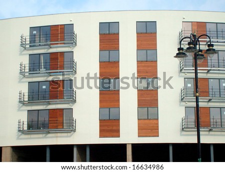 Modern Apartment Building Facade