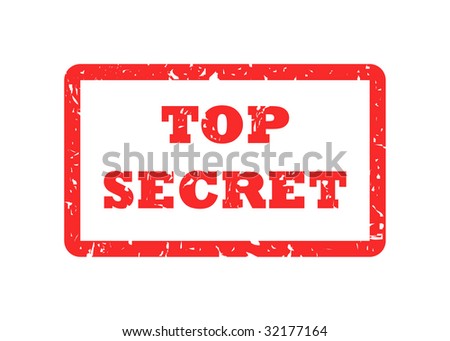 stock photo Top secret red stamp isolated on white background