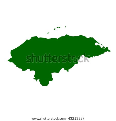 political map of honduras. 2011 map of honduras in