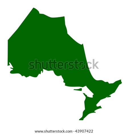 map of ontario canada with cities. stock photo : Map of Ontario