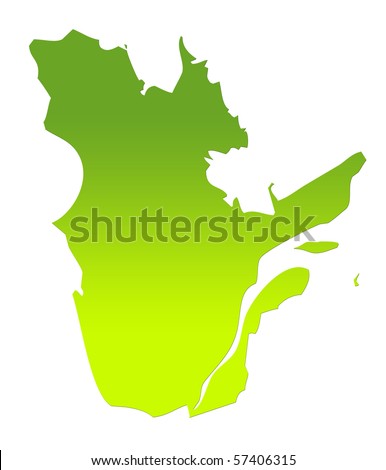 map of quebec province with cities. stock photo : Quebec province