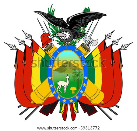 stock photo : Bolivia coat of