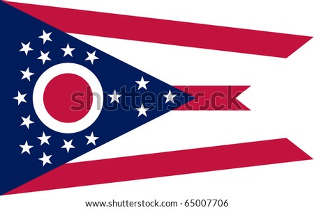 stock photo : Ohio state flag