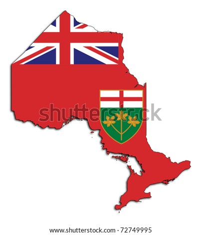 provincial flags of canada. stock photo : Ontario, Canada,