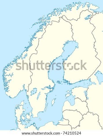 of Scandinavia map showing