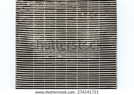 Used Air Filters showing dust particles