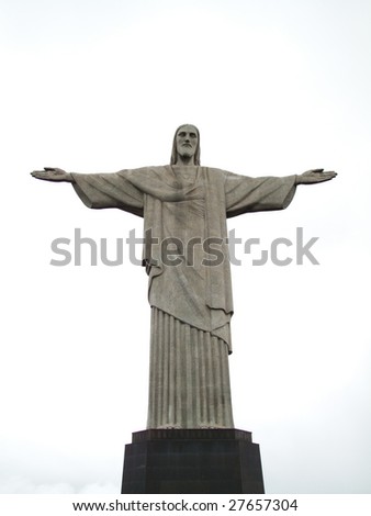 Famous statue of Christ the Redeemer in Rio de Janeiro