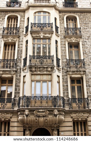 France, Provence, French riviera. Typical architectural details.