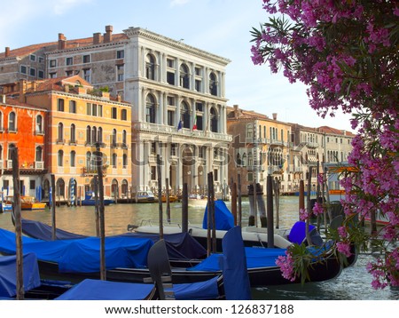 Unique Italian city of Venice. View of the city, architecture, channels