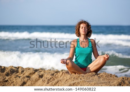 Meditation on the Beach, black-and-white