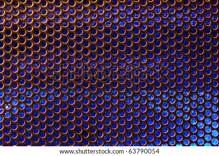 blue orange grid abstract background
