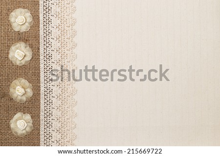 Fabric textile texture and lace for background