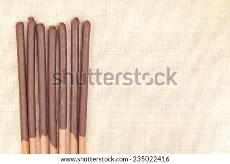 Chocolate mixed biscuit stick