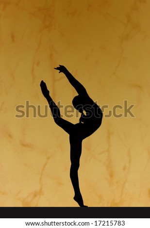 Gymnastic silhouette