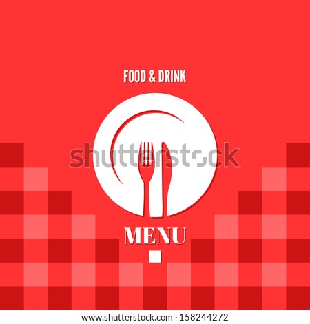 Menu Design Food Drink Dishes Concept