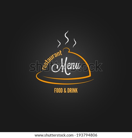 food and drink menu design background illustration
