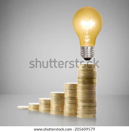 Money saved in different kinds of a light bulbs