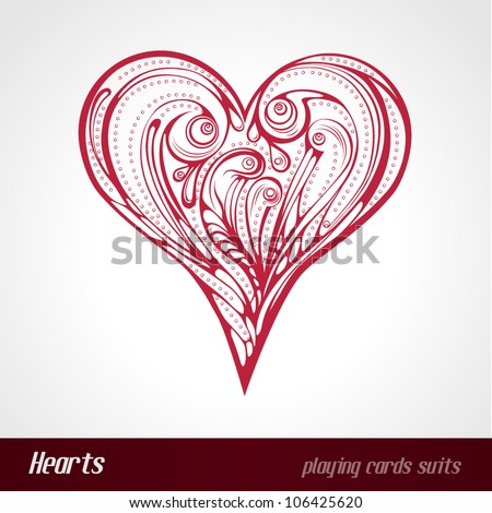 card suits hearts