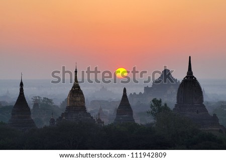 Sunrise in Bagan Myanmar Sunrise in Bagan Myanmar