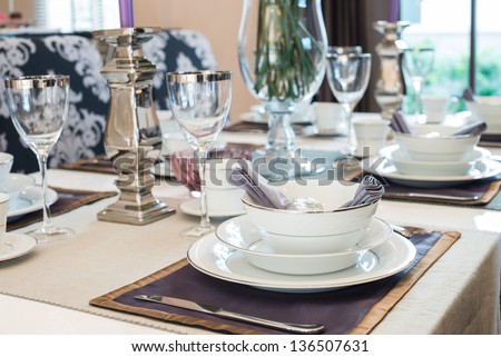 Luxurious dining table