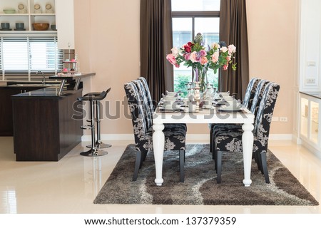 Luxurious dining table