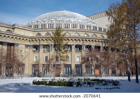 Novosibirsk opera theater, Siberia,