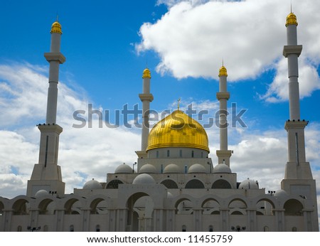 Mosque. Islam Center of Astana, capital of Kazakhstan, august 2007