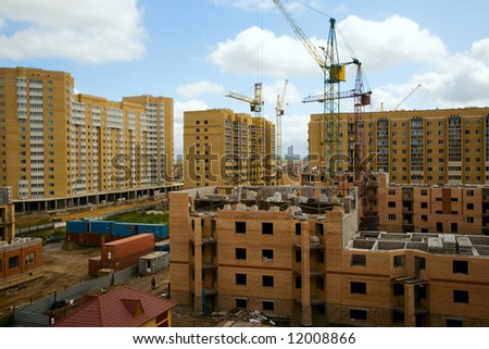 New urban district. Astana, capital of Kazakhstan Republic.