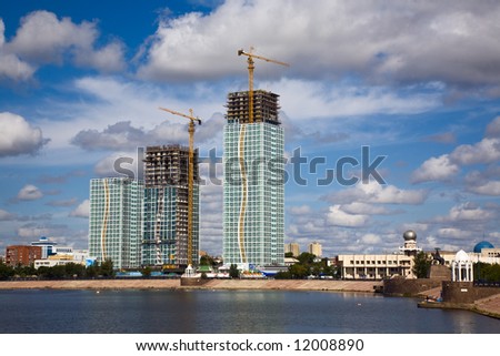 City landscape. Astana, capital of Kazakhstan Republic, august 2007