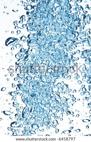 Close up view of the abstract Blue water splash background