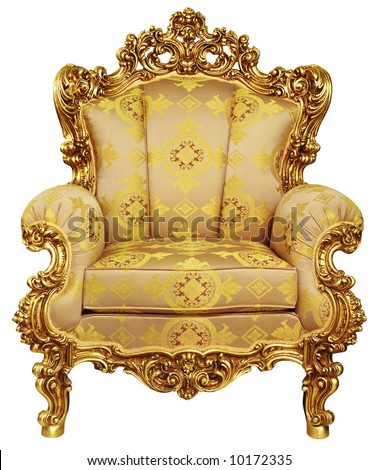 High Chairs on Exellent Home Design  Gold Chair