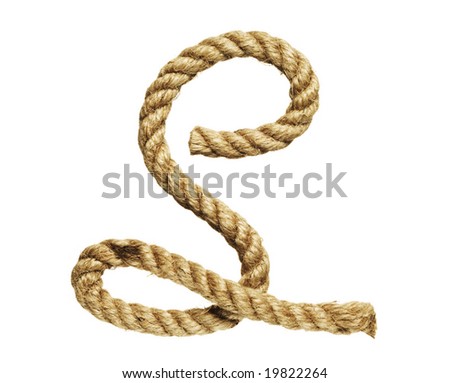 rope letter fiber natural form bent old shutterstock forming logo preview search