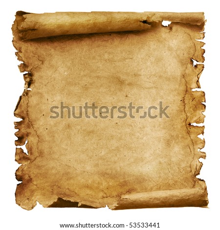 blank paper scroll. stock photo : Old paper scroll