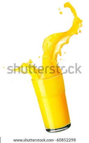 orange juice splash isolated on white orange juice splash isolated on white