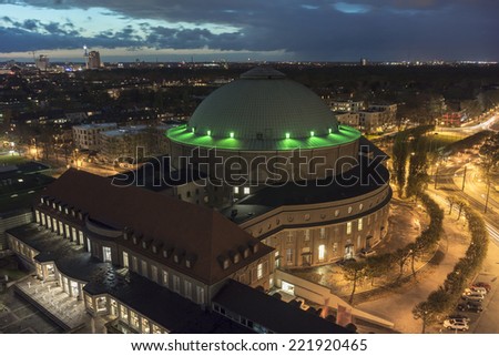 HANNOVER, GERMANY - OCTOBER  27, 2013: Hannover Congress and Event Centre. HCC.