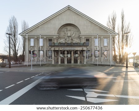 HANNOVER, GERMANY -DECEMBER  26, 2014: Hannover Congress and Event Centre. HCC.