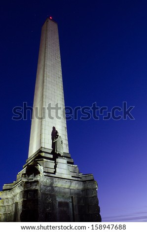 Obelisk on One Tree Hill in Auckland