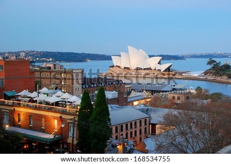 SYDNEY, AUSTRALIA - MAY 25: Sydney Opera House in the evening on MAY 25, 2008 in Sydney, Australia. The Sydney Opera House hosts over 1,500 performances each year.