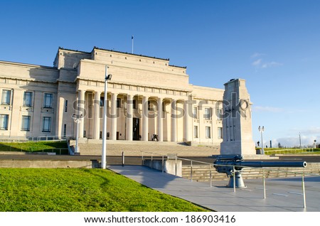 AUCKLAND, NEW ZEALAND - JULY 29: Auckland War Memorial Museum on 29 July, 2013. The museum is the most popular visitor attraction in Auckland. Its collections concentrate on New Zealand history.