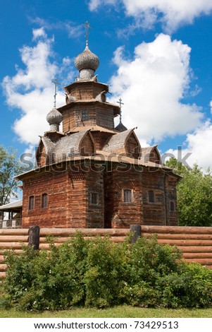 Suzdal - a museum of wooden architecture - an interior of the house of the prosperous peasant