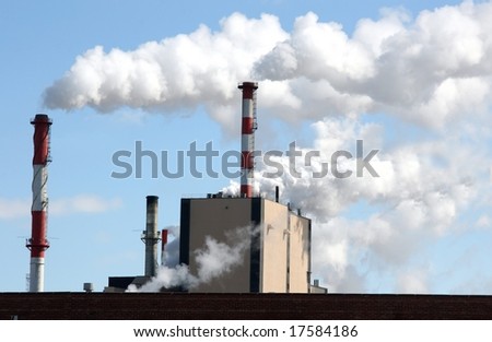 Factory With Pollution