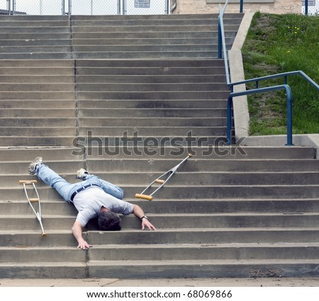 I'm drawing someone falling down the stairs for an animation, and I'd