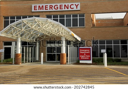 emergency room entrance at a public hospital
