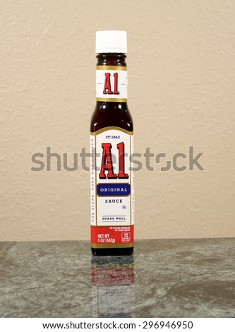 SPENCER , WISCONSIN, July, 16, 2015  Bottle of A1 Sauce A1 is a product of Kraft Foods and was established in 1862